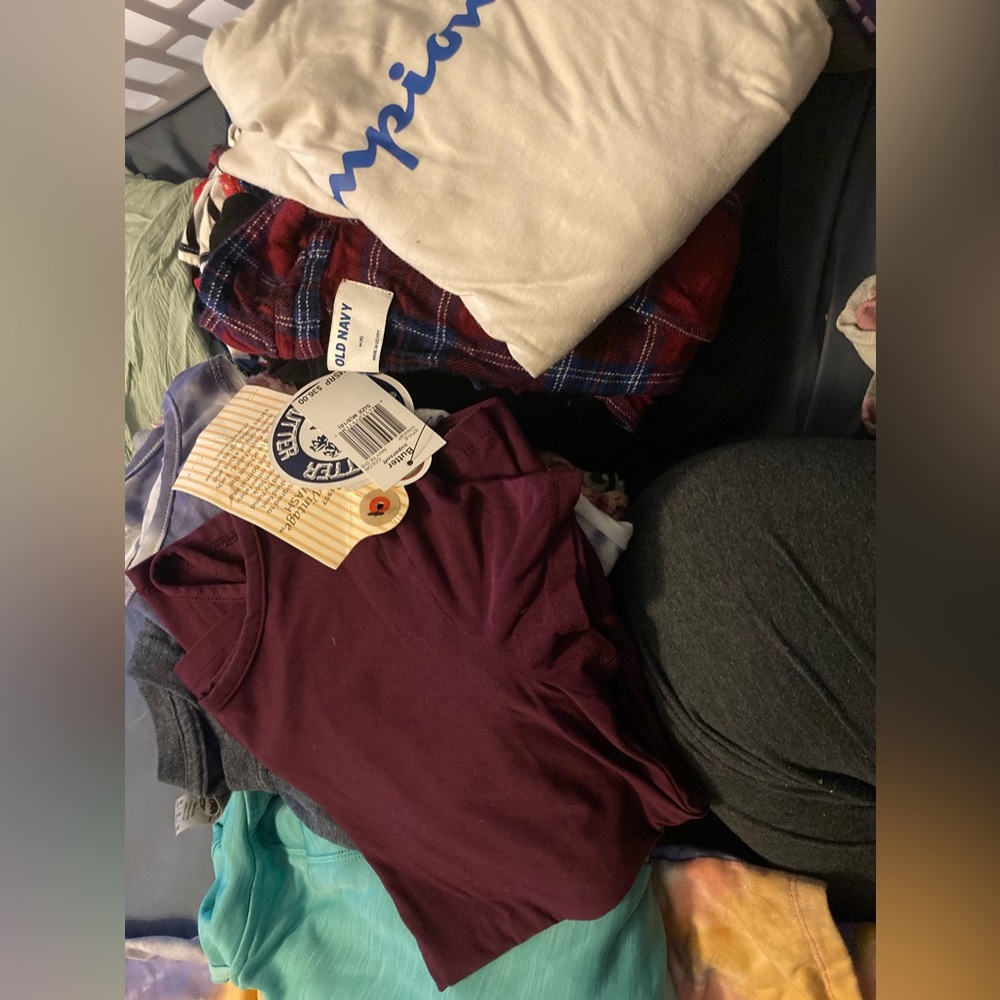 Kids size 8 gently worn tops. 27 name brand pieces
